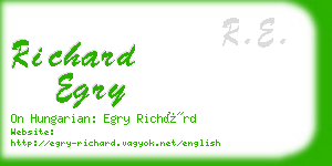 richard egry business card